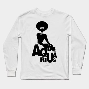 Tribal zodiac. Aquarius Long Sleeve T-Shirt